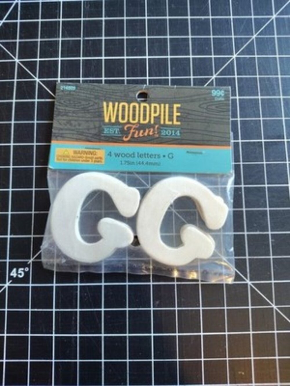 Hobby Lobby Woodpile 1.75” Wood Letters (4 Pieces Of Letter G) Still Sealed New